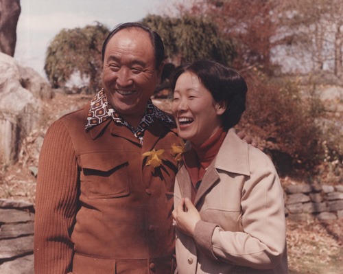 Sun Myung Moon tiszteletes tanítás közben